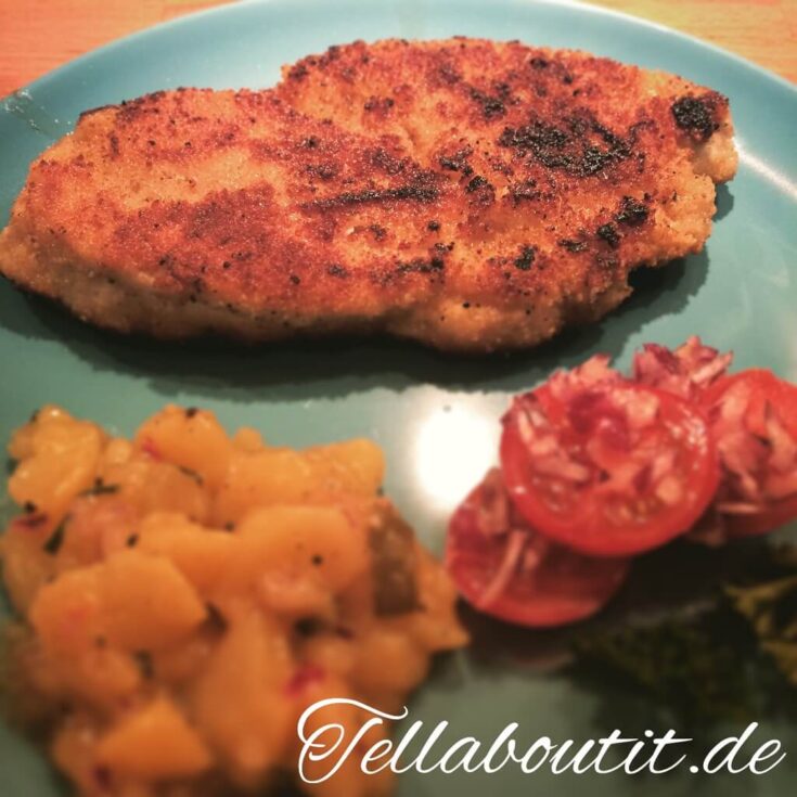 Putenschnitzel mit bayrischem Kartoffelsalat