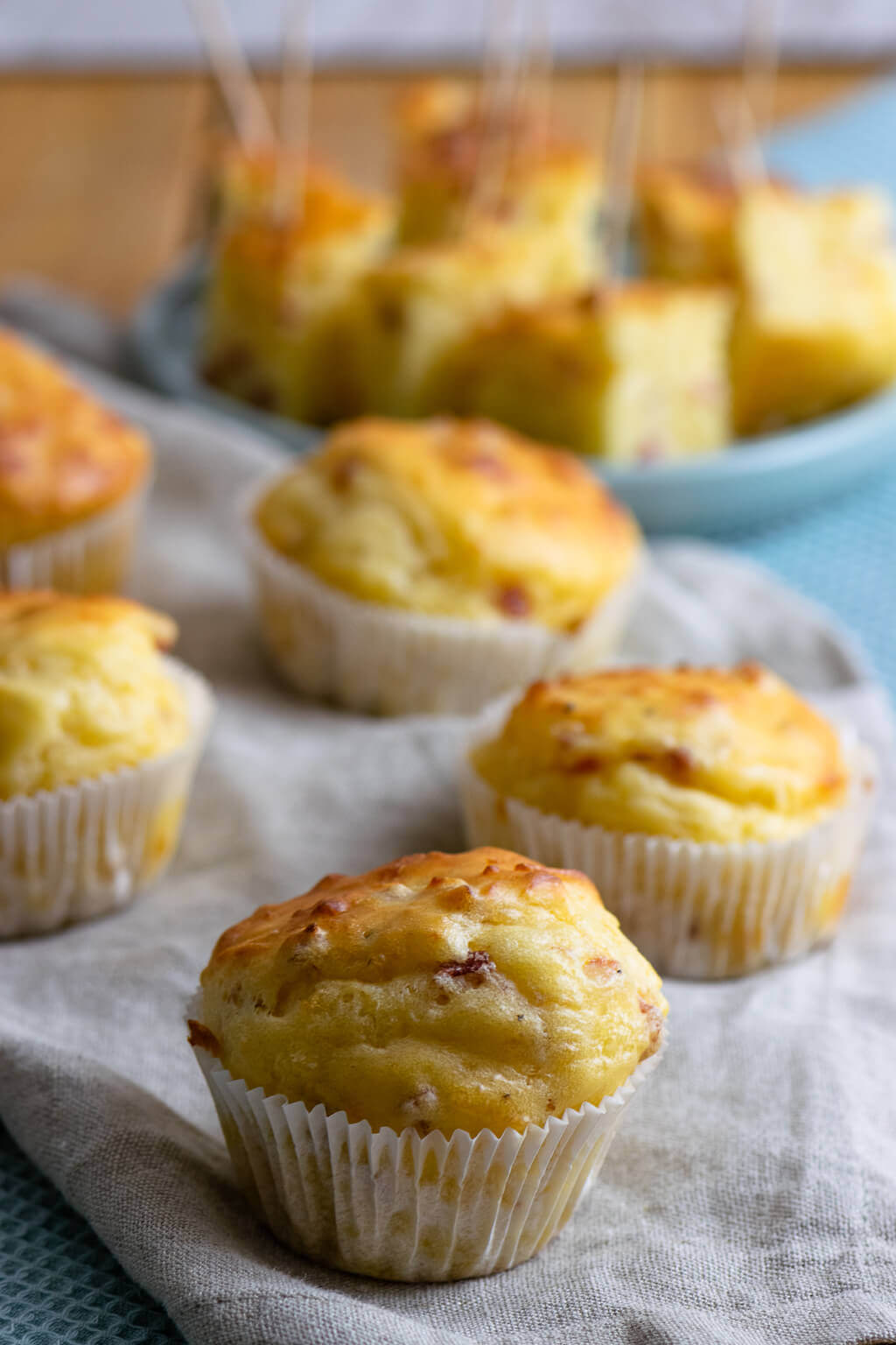 Alle lieben diese Käse Schinken Muffins mit 5 Zutaten