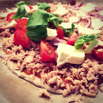 Vollkorn Pizza selbstgmacht