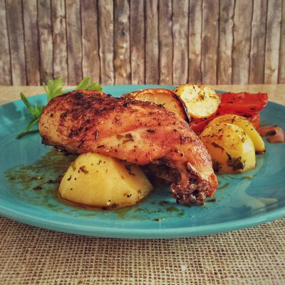 Hähnchenschenkel Backofen