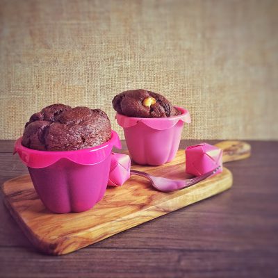 Chocolate Muffins mit Frischkäse
