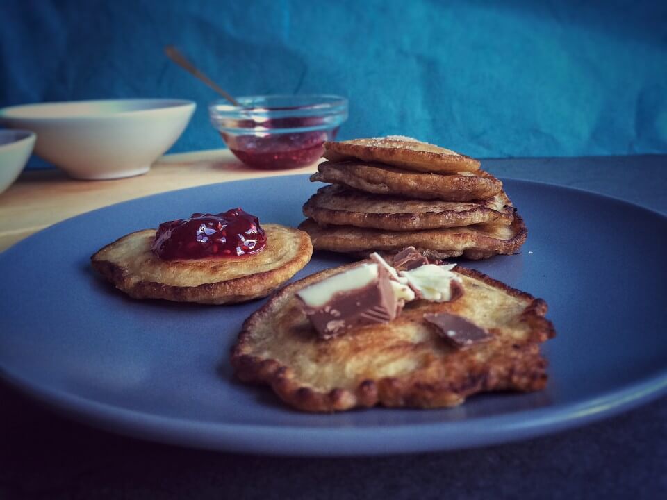 Amerikanische Pancakes mit Dinkel und Mandelmilch