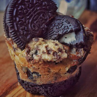 Oreo Cheesecake Muffins mit viel Oreo