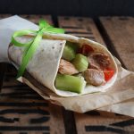Chicken Teriyaki Wraps mit Honig Senf Dressing