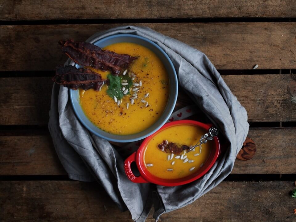 Ingwer Karotten Kokos Suppe für wohltuende Wärme im kalten Winter