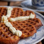 Karotten Waffeln mit Haferflocken + Dinkelmehl