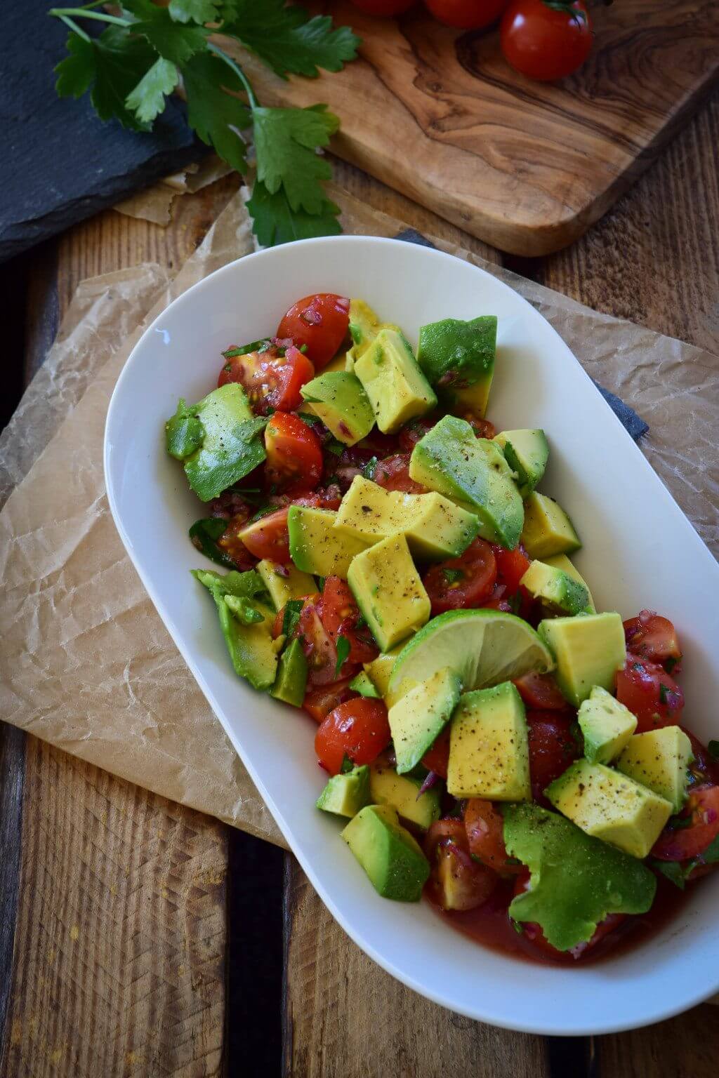 Das beste Rezept für frischen Avocado Tomaten Salat