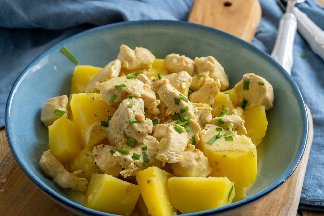 Geschnetzeltes in Senfsoße - Knaller Rezept - fertig in unter 30 Minuten