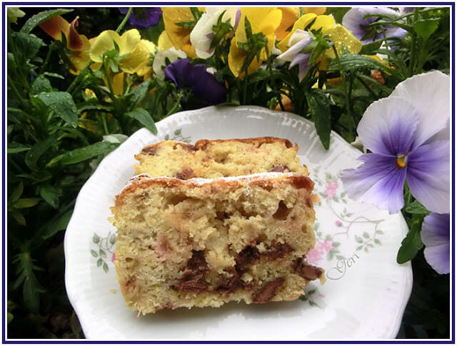 lecker-mit-gerim - Rhabarberkuchen_mit_Schokolade