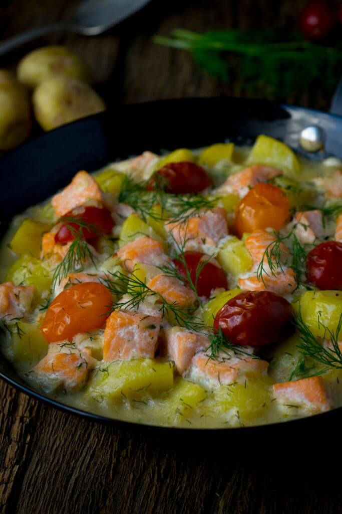 Lachs Pfanne mit Dill