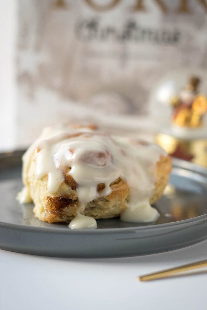 Rezept für amerikanische Zimtschnecken mit Frischkäse Frosting