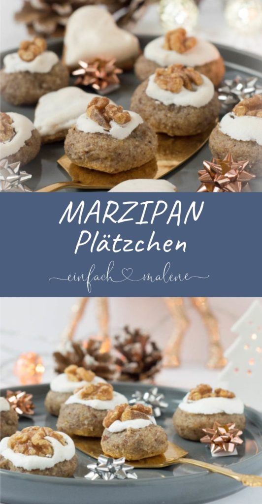 Diese Marzipan Plätzchen mit Zimt, Mandeln und Nüssen sind wirklich super lecker. Der Teig lässt sich am besten kalt verarbeiten. Viel Spaß beim Backen!
