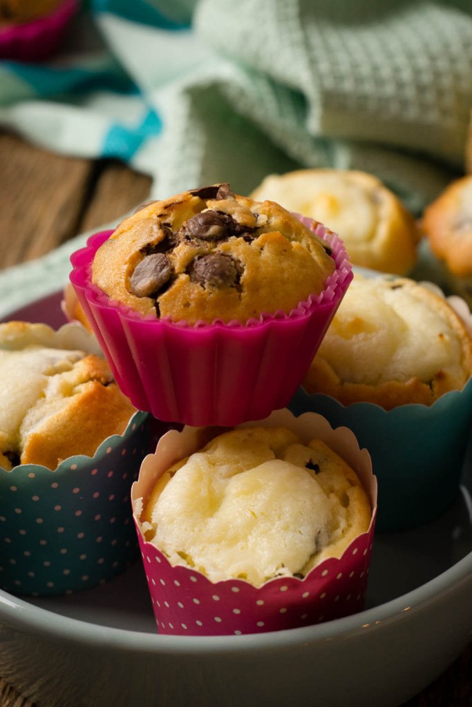 schokoladen chip muffins