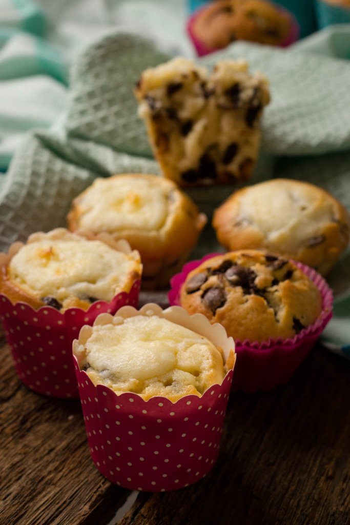 chocolate chunk muffins rezept