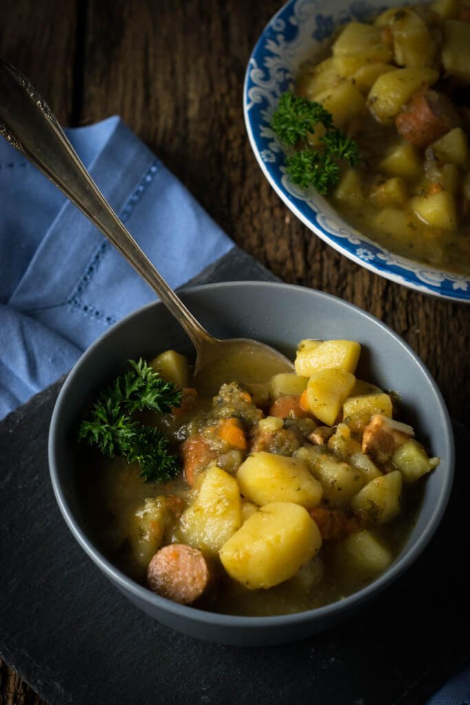 Schnelle Welle Rezept für Kartoffelsuppe
