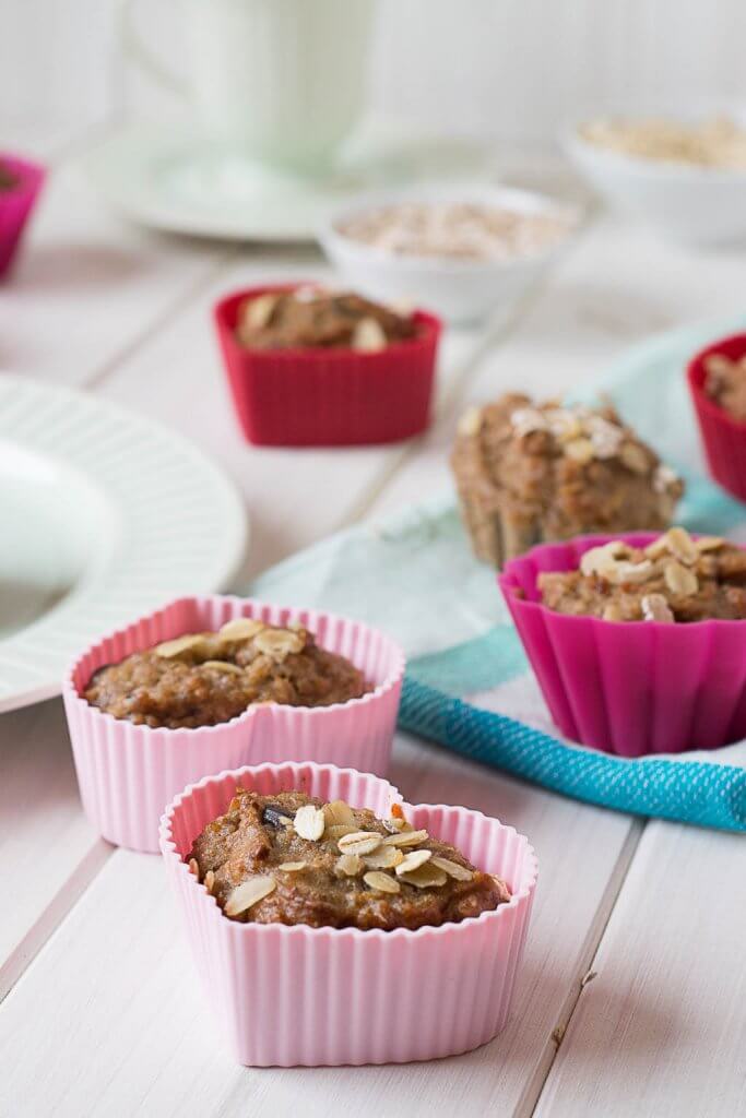 gesunde bananen schoko muffins