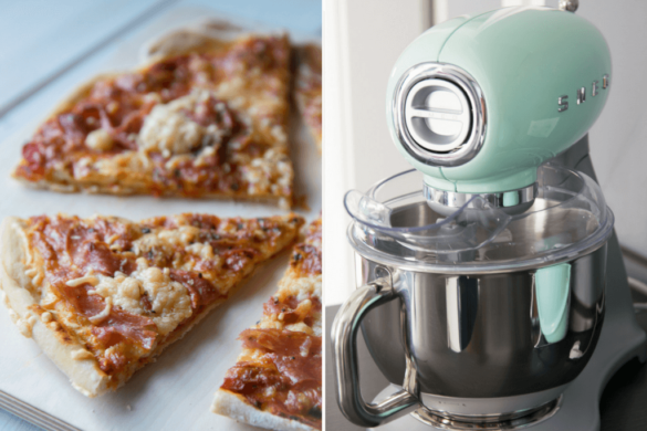 Super dünner und mega knuspriger Dinkel Pizzateig