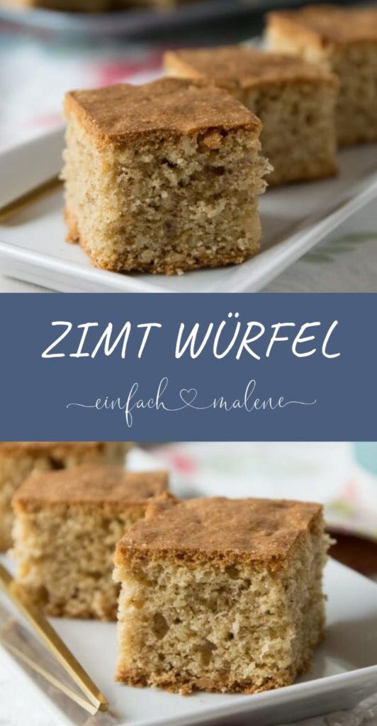 Genial und lecker, diese Zimtwürfel schmecken wahnsinnig lecker und sind dazu noch super saftig. Der Zimtkuchen wird mit Mandeln und einer extra großen Portion Zimt gebacken. Die Zubereitung ist wunderbar einfach. #zimtkuchen #kuchenrezept 