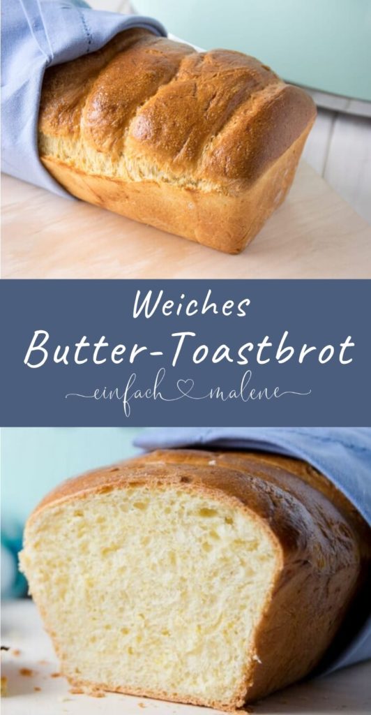 Dieses selbstgemachte Butter Toastbrot ist einfach perfekt zum Frühstück. Dieses Toastbrot schmeckt unglaublich köstlich und ist dazu ganz einfach selbst zu backen. Der Teig ist wie bei Brioche sehr fluffig. Dazu passt selbst gemachte Marmelade ganz besonders gut