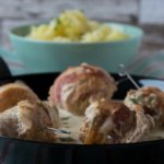Putenröllchen in Frischkäsesauce