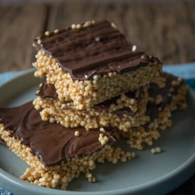 Süß salzig und kalorienarm - Quinoa Bars mit Amaranth und Erdnussbutter