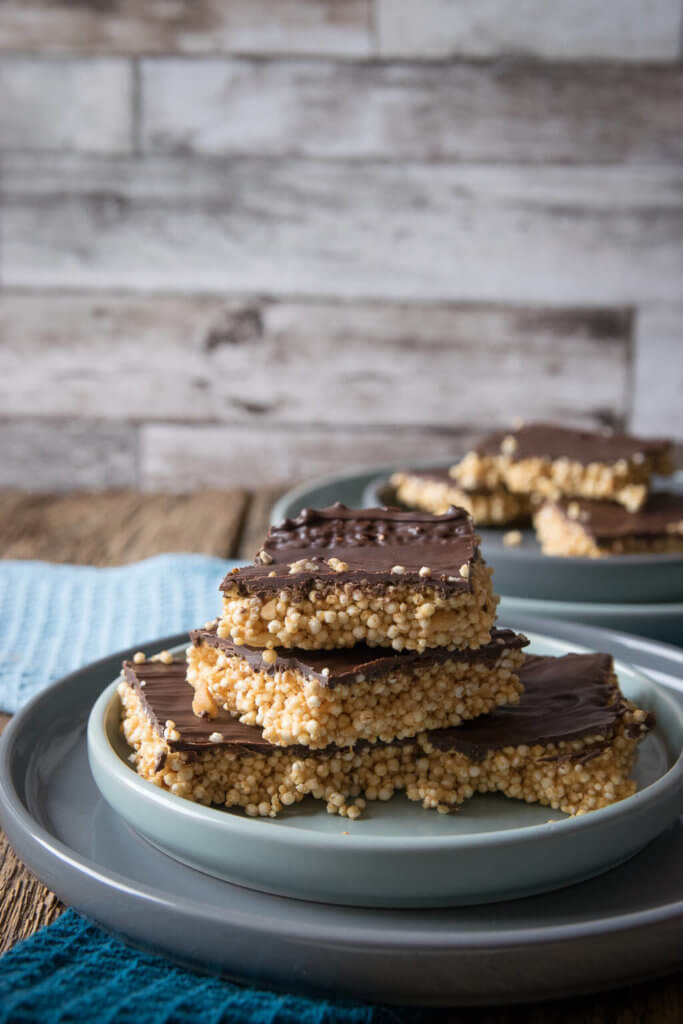 Selbstgemachte Amaranth Quinoa Riegel