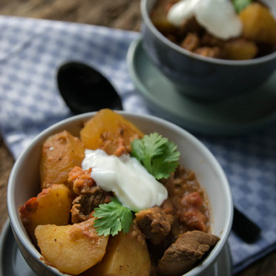 Curry Kartoffel Rindfleisch Topf
