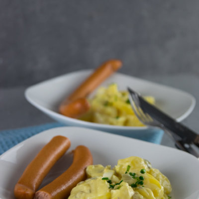Cremig und super einfach zuzubereiten - Kartoffelsalat mit leichter Mayo