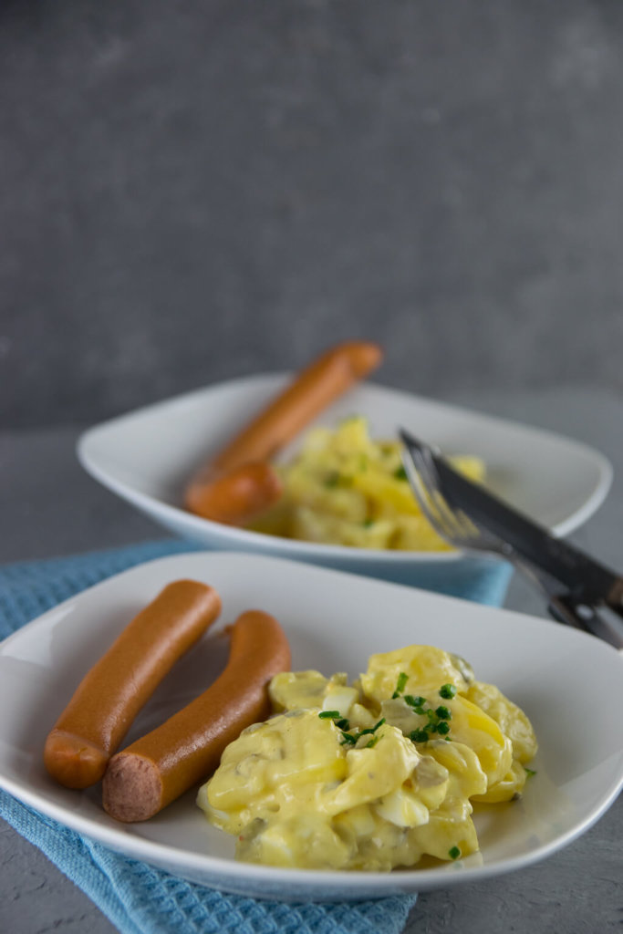 Cremig und super einfach zuzubereiten - Kartoffelsalat mit leichter Mayo