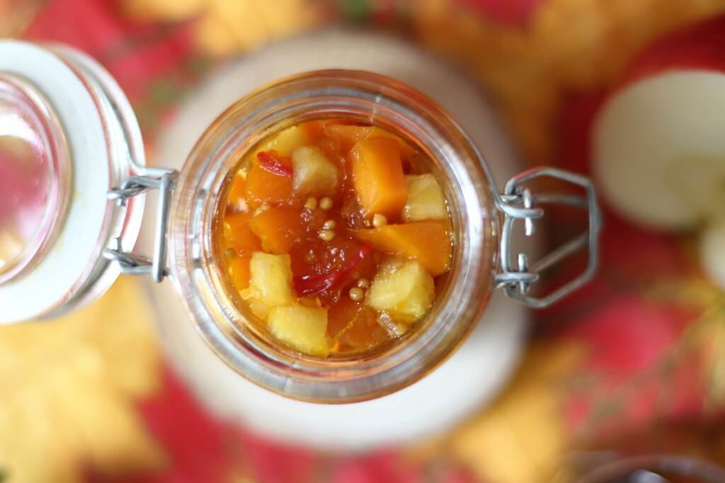das perfekte Rezept im Herbst - Kürbis Apfel Chutney