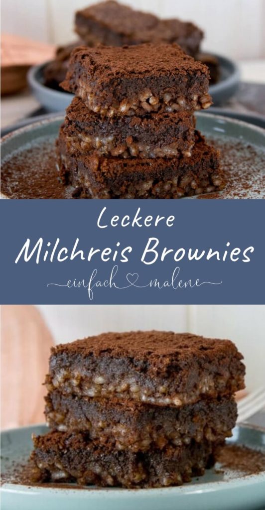 Es wird lecker - und schokoladig! Genau das richtige für Milchreis Fans! Saftige Milchreis Brownies, passt warm auch perfekt auch zu einer Kugel Eis.