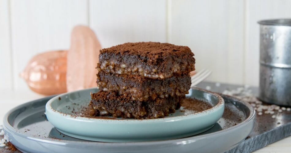 Diese Brownies sind genau das Richtige für Milchreis-Fans! Super lecker!