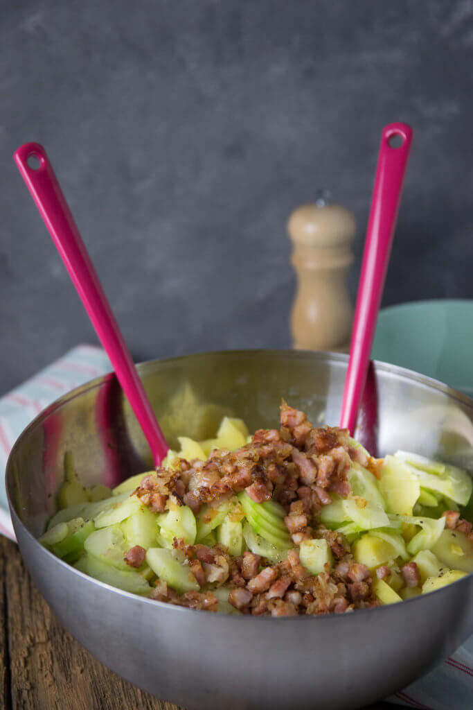 Gurken Speck Kartoffelsalat - richtig lecker!