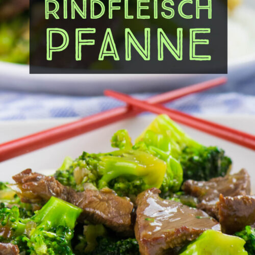 Einfach zukochen, Brokkoli und Rindfleisch in Sojasauce mit Reis
