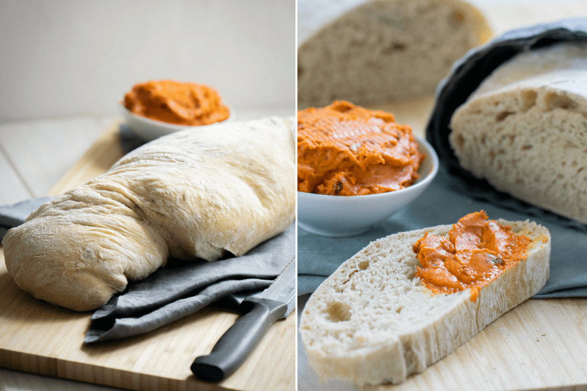 Kinderleichtes Rezept für Kräuter Ciabatta