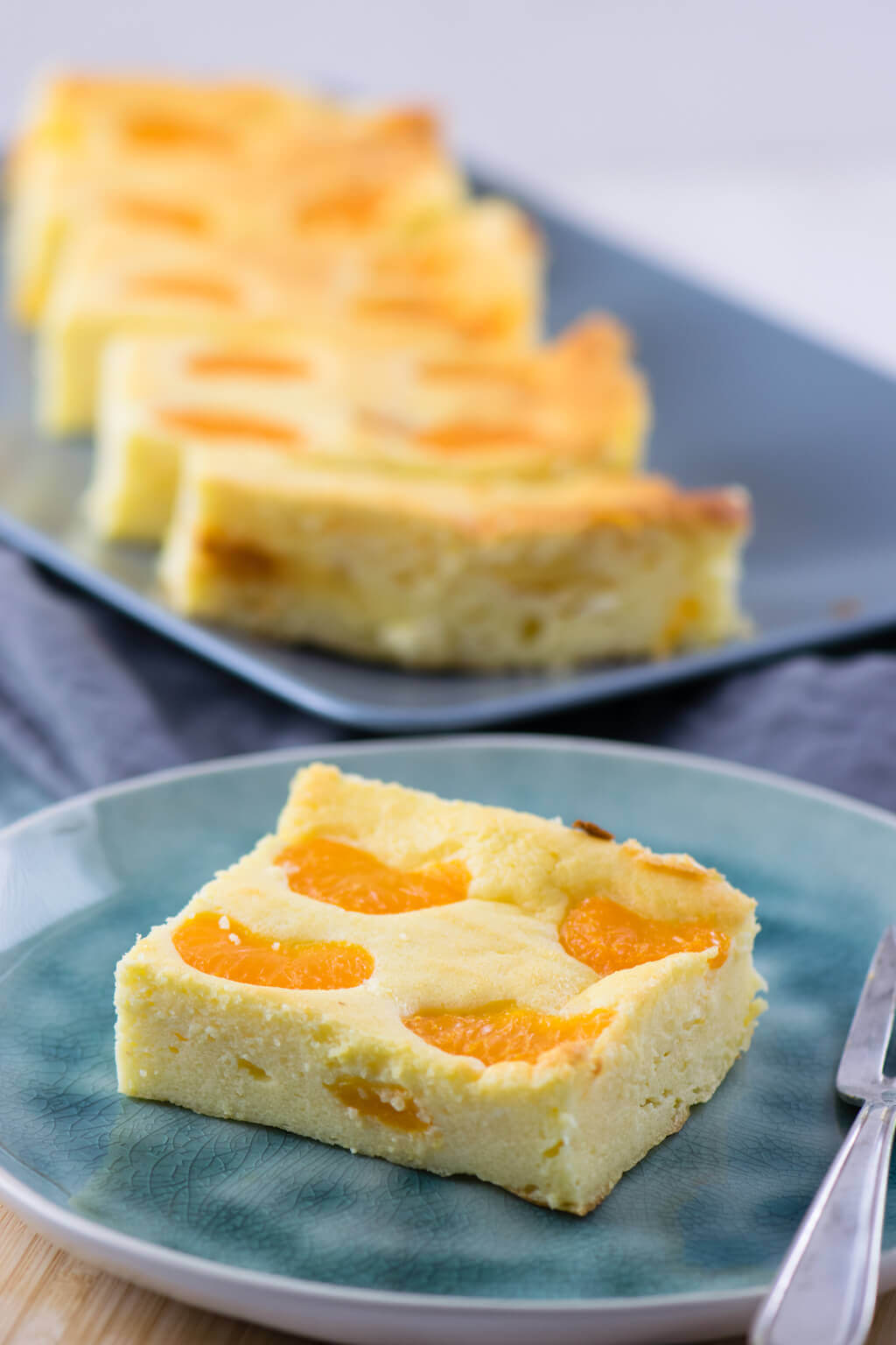 Quark Käsekuchen mit Mandarinen - ein echter Klassiker - ohne Boden