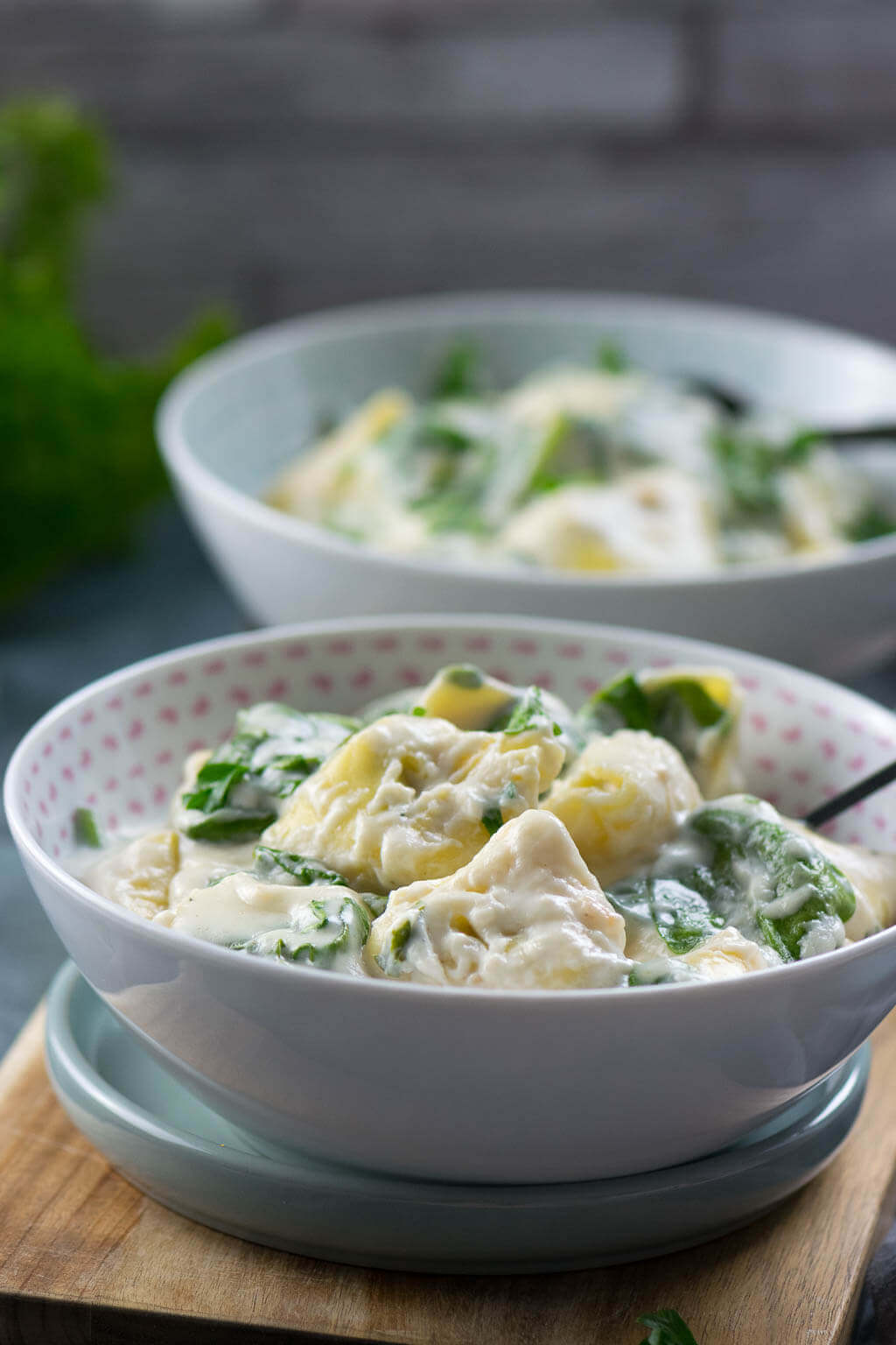 Für die Tortellini in Käse Sauce brauchst du weniger als 5 Minuten