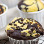 Leckere Muffins aus dem USA - Double Chocolate Cheesecake Muffins
