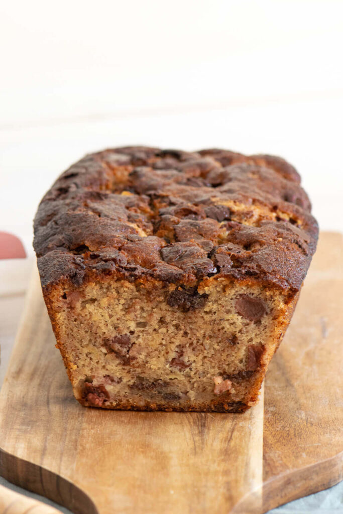 Mega saftiger Bananen Kuchen mit Kirschen und Chocolate Chips