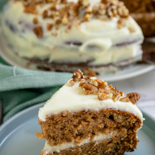 Layercake mit Möhren und Frischkäse