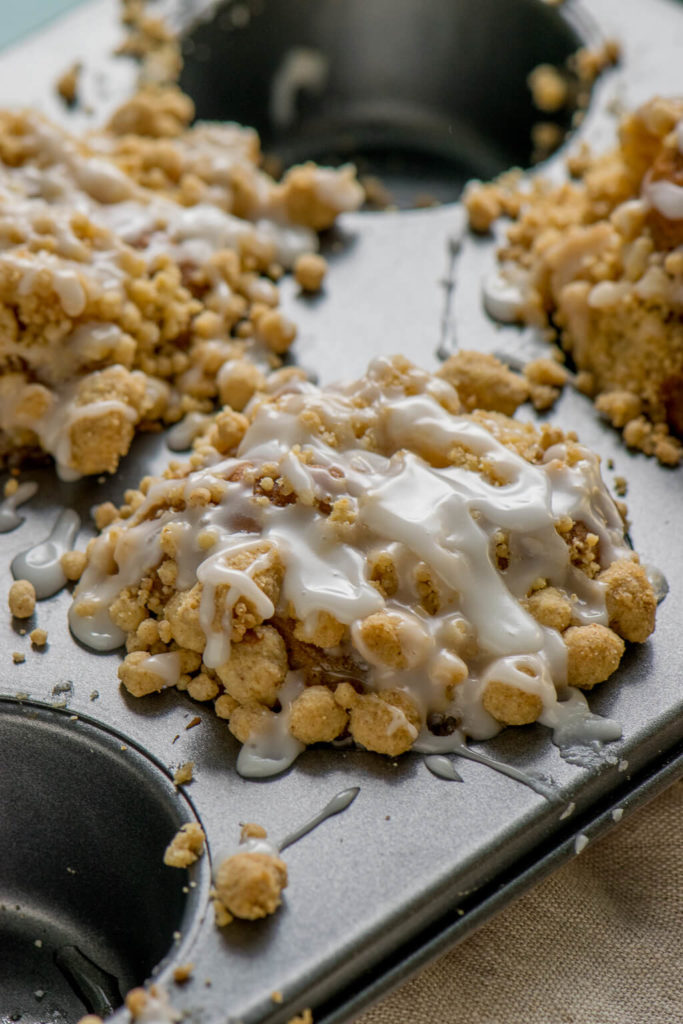 Streusel Muffins mit Apfel und Zimt - mit Muskat und Zimt