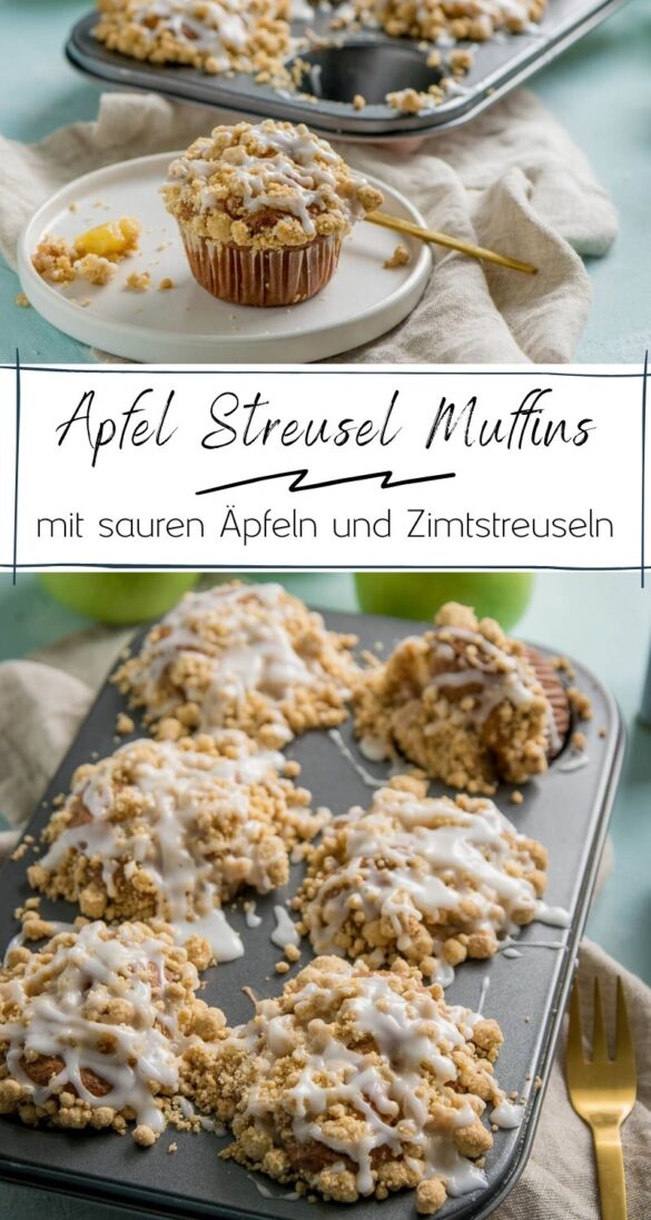 Die saftigsten Apfel Streusel Muffins aller Zeiten - mit extra viel Zimt