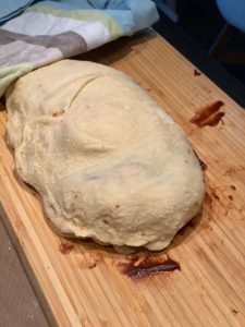 Schoko Spekulatius Brötchen - Falten