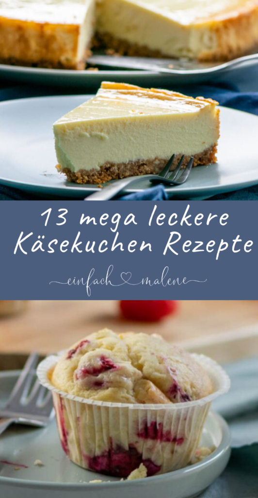 Ich liebe Käsekuchen! So sehr, dass es bereits super viele Rezepte hier zu finden gibt. Hier gibt es meine 13 liebsten Käsekuchen Rezepte auf einen Blick. New York Cheesecake, russischer Zupfkuchen, Frischkäse Muffins und Quarkkuchen - für jeden Geschmack ist etwas dabei #käsekuchen#lieblingsrezepte #newyorkcheesecake