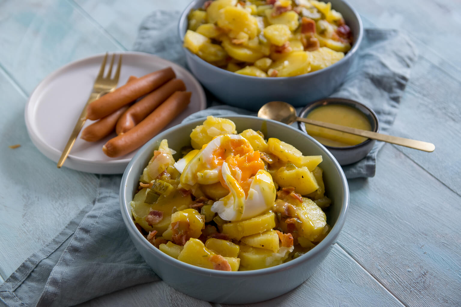 Alle lieben diesen geilen Kartoffelsalat mit Honig Senf Dressing