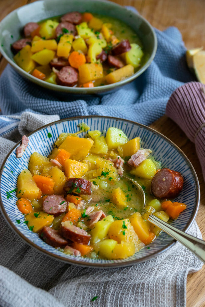 Der Steckrüben Eintopf schmeckt wie früher