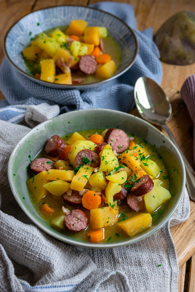 Einfaches Rezept Steckrübeneintopf