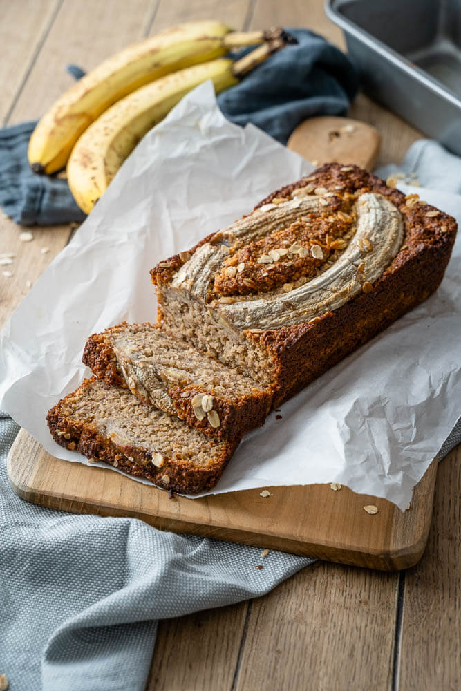 Bananenkuchen ohne Zucker (und ohne Mehl) - Einfach Malene