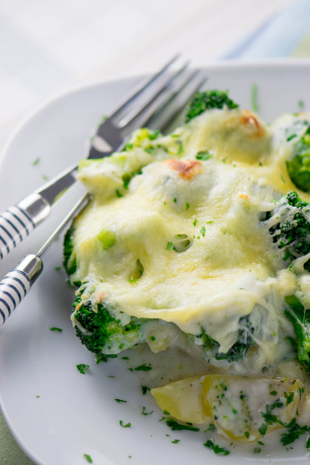 Schnelles Kartoffel Brokkoli Gratin mit Béchamelsauce (auch für den ...