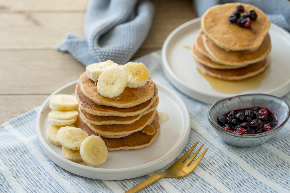 Bananen Pancakes - schnell &amp; einfach für die ganze Familie - Einfach Malene